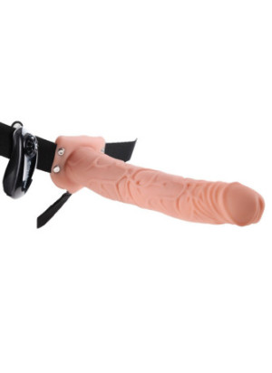 11 inch Vibrating Hollow Strap-On